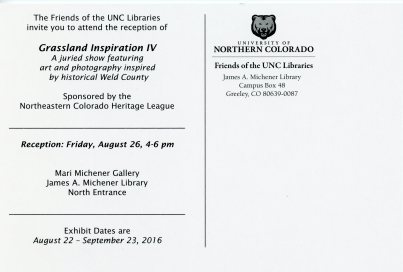 Grassland IV postcard, verso 040